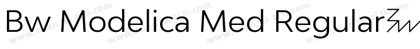 Bw Modelica Med Regular字体字体转换